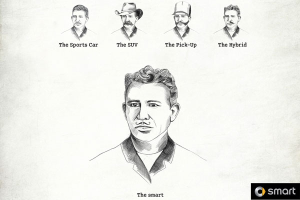 Mercedes-Benz: Smart Car Moustache
