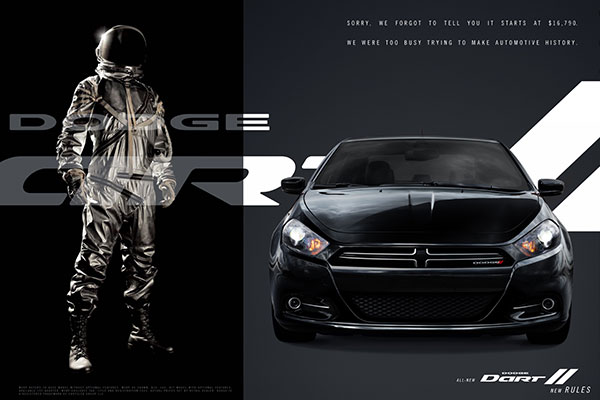 Dodge Dart: Red, White & Black