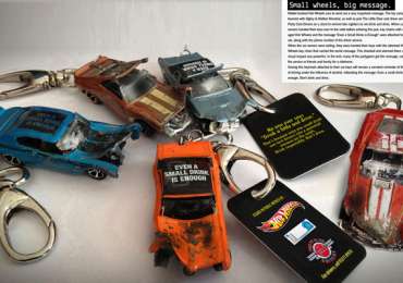 Hot Wheels: Don't drink & drive key chains