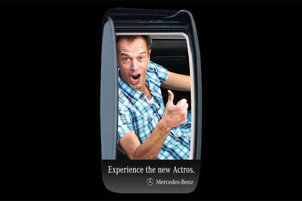 Mercedes-Benz Actros: Rooftop Stickers
