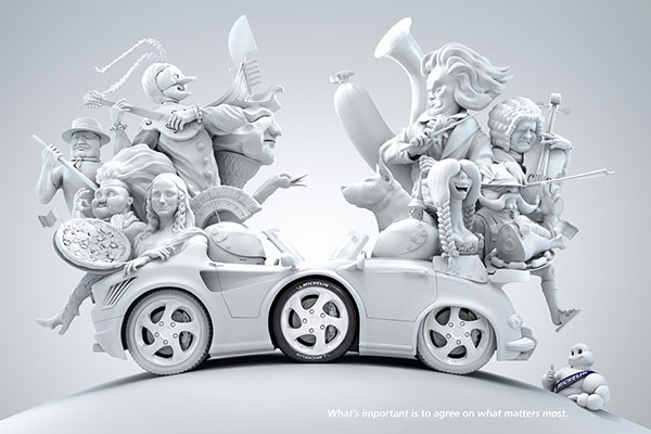 Michelin: Italy - Germany, France - Great Britain, USA - Japan