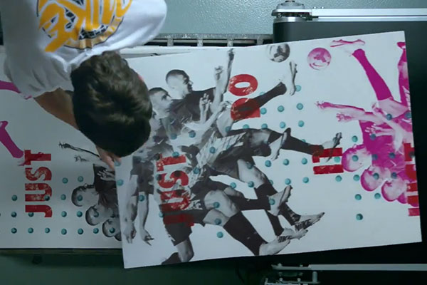 Nike: Human Printing Press