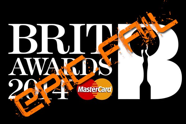 Mastercard Brit Awards 2014 Epic Fail
